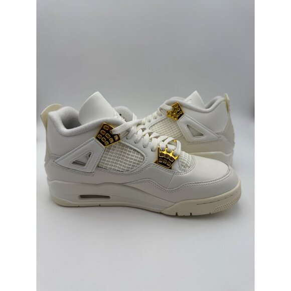 Size 9 - Air Jordan 4 Retro Metallic Gold (Women's) - Picture 6 of 11